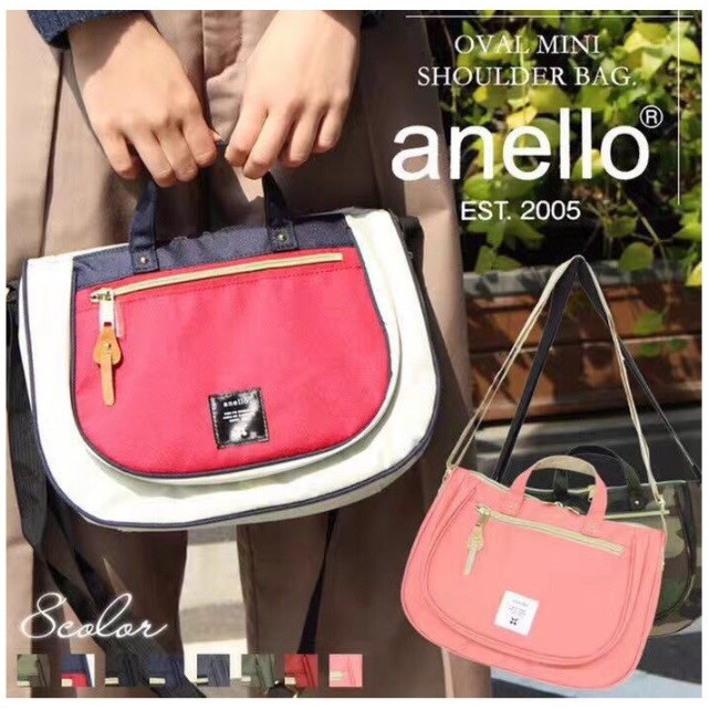 Anello Oval Mini Shoulder Bag / Tas Bahu Wanita Import Anello - AN333