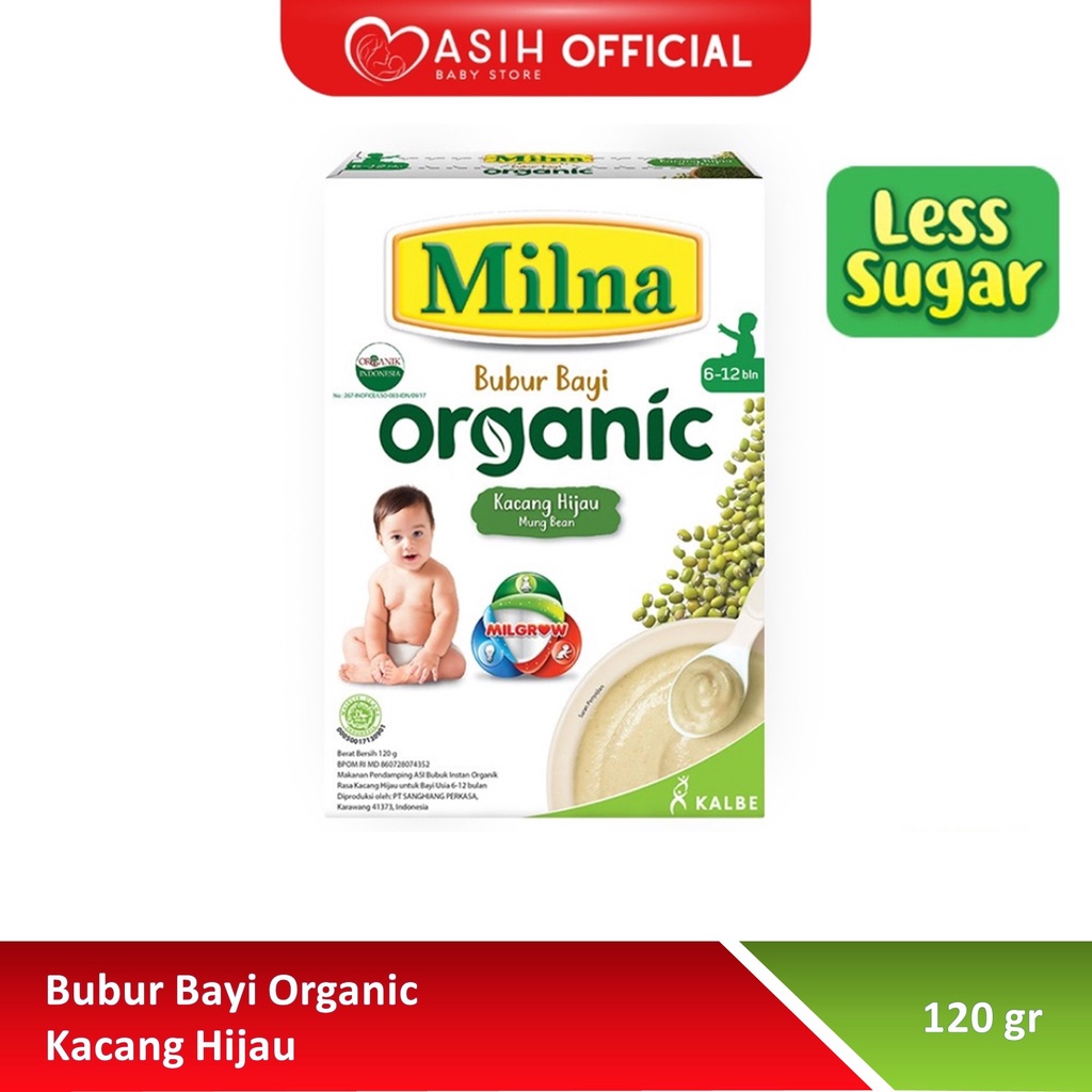 Milna Bubur Bayi Organik 6-12 Bulan 120 GR