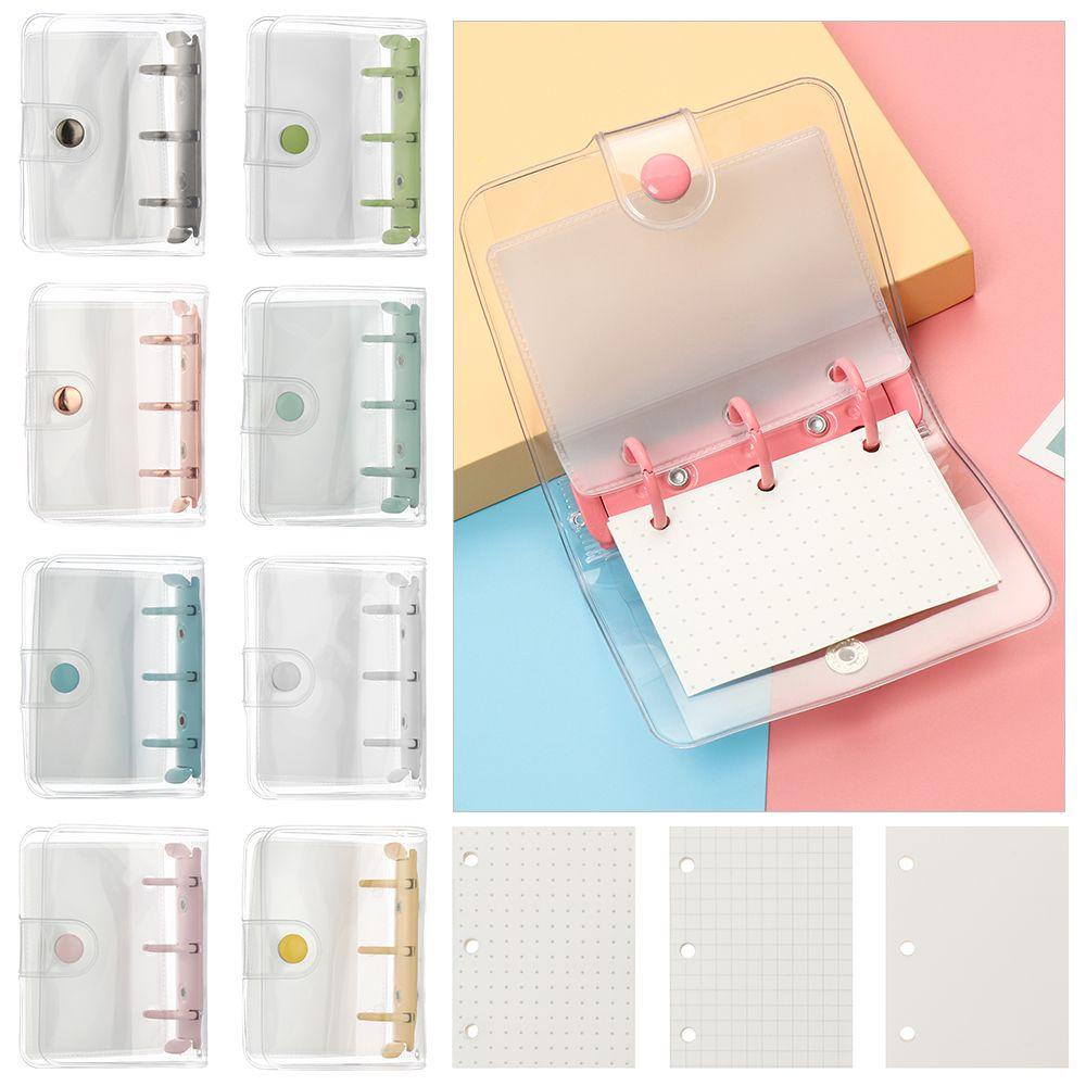 Suyo Cover Notebook Portable Mini File Folder Hand Akun Diary Diary Buku Loose-leaf Refill