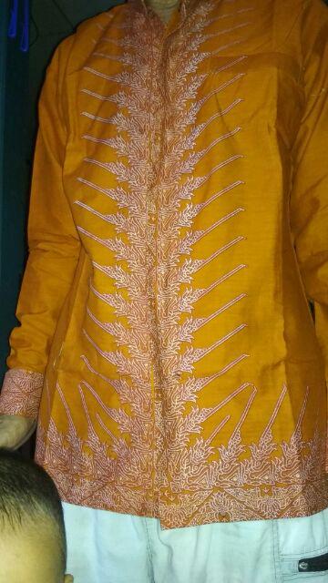 Hemko Modang Kuning Kemeja Batik Pria Reguler Fit Lengan Panjang Ori By Dd Store