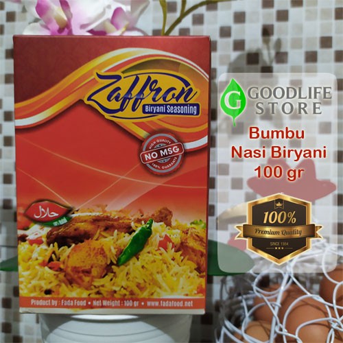 

Zaffron Bumbu Nasi Biryani 100 gr Biryani Rice Seasoning No MSG