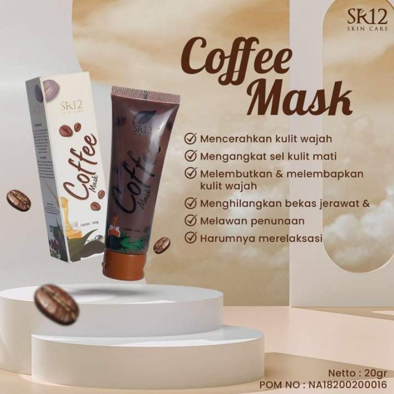 COFFE MASK  SR12 // MASKER WAJAH //Aman //BPOM // ORIGINAL