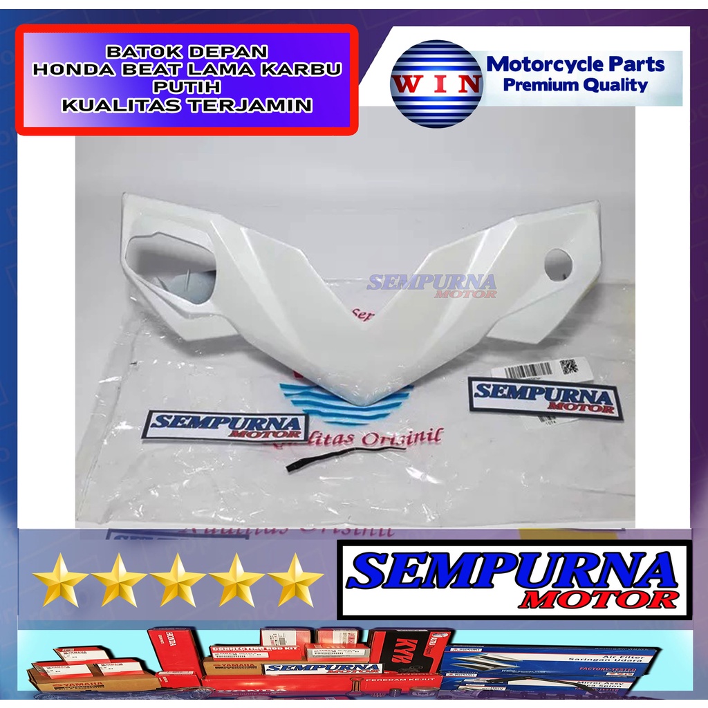 Merek Win Kualitas Original Batok Depan Beat Lama Karbu Warna Putih