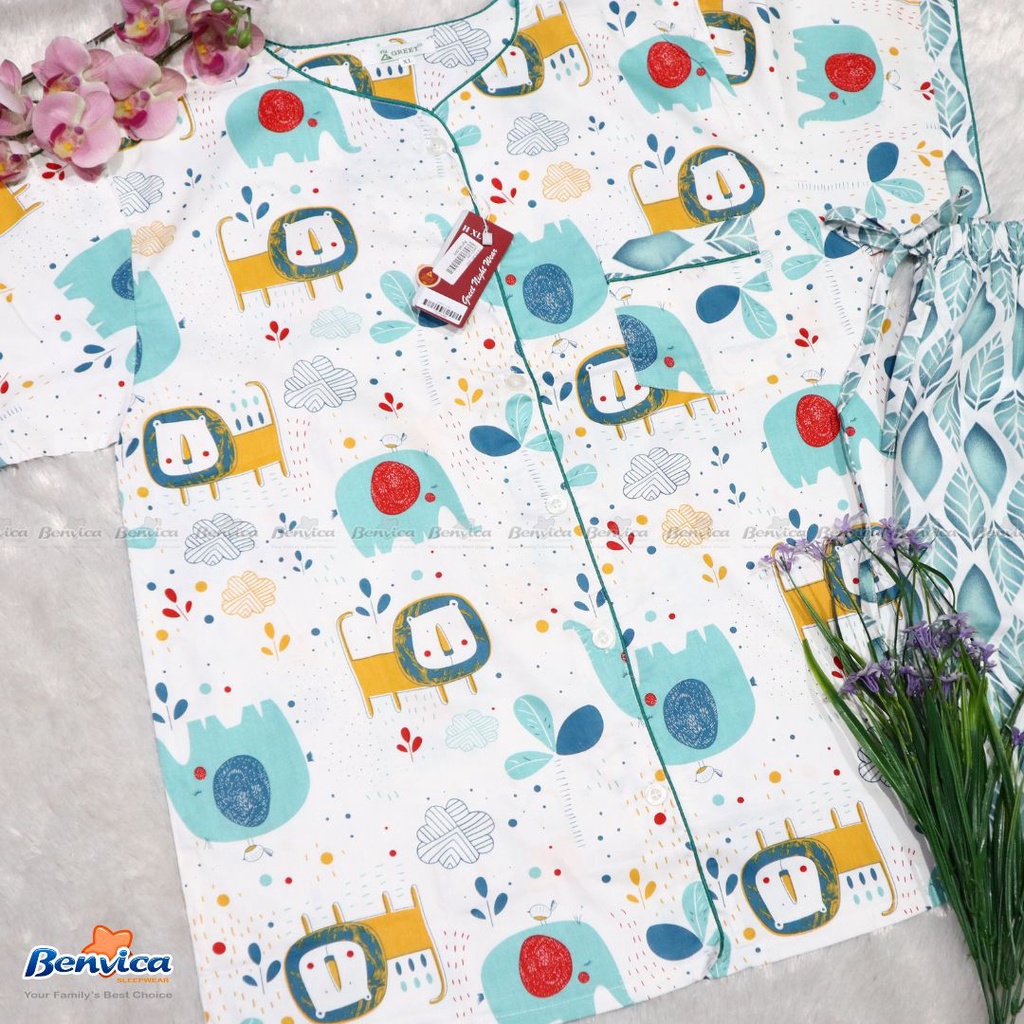 BAJU TIDUR CELANA PENDEK XL KATUN JEPANG GREET