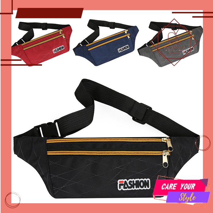 CYS Waist Bag Pria Fashion Bag Pria Tas Import Tas Selempang Bahu Cowok Terkini Tas Pinggang Pria T285