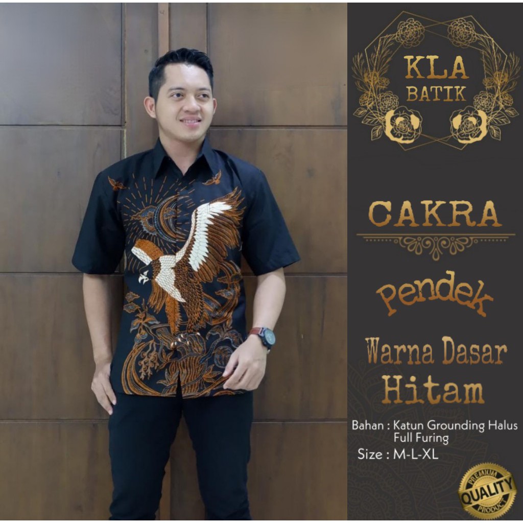 CAKRA KLA BAJU KEMEJA BATIK PRIA SOLO LENGAN PAENDEK PANJANG LAPIS FURING ATASAN PREMIUM MODERN KATUN  HALUS KEKINIAN BROTO GARDHA CAKRADINATA LUDIRO KOENING SEKARJAGAD LUKMINTO MANUK JLITENG LASEM PEKSI KAWUNG NAVY LUDIRO BIRU BROTO GARDHA NAVY MAHESA