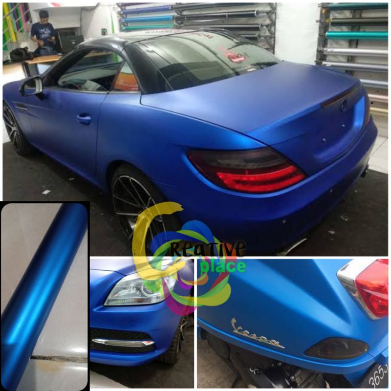 STICKER SKOTLET BIRU CROME DOFF / METALIC DOFF MERK INFINITY