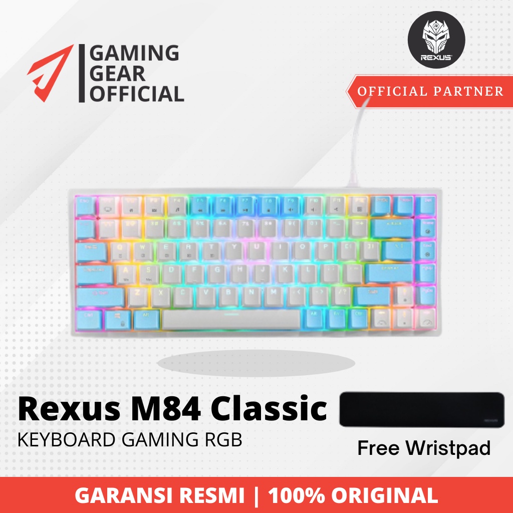 Rexus DAXA M84 Classic RGB - M-84 M 84 Mechanical Gaming Keyboard