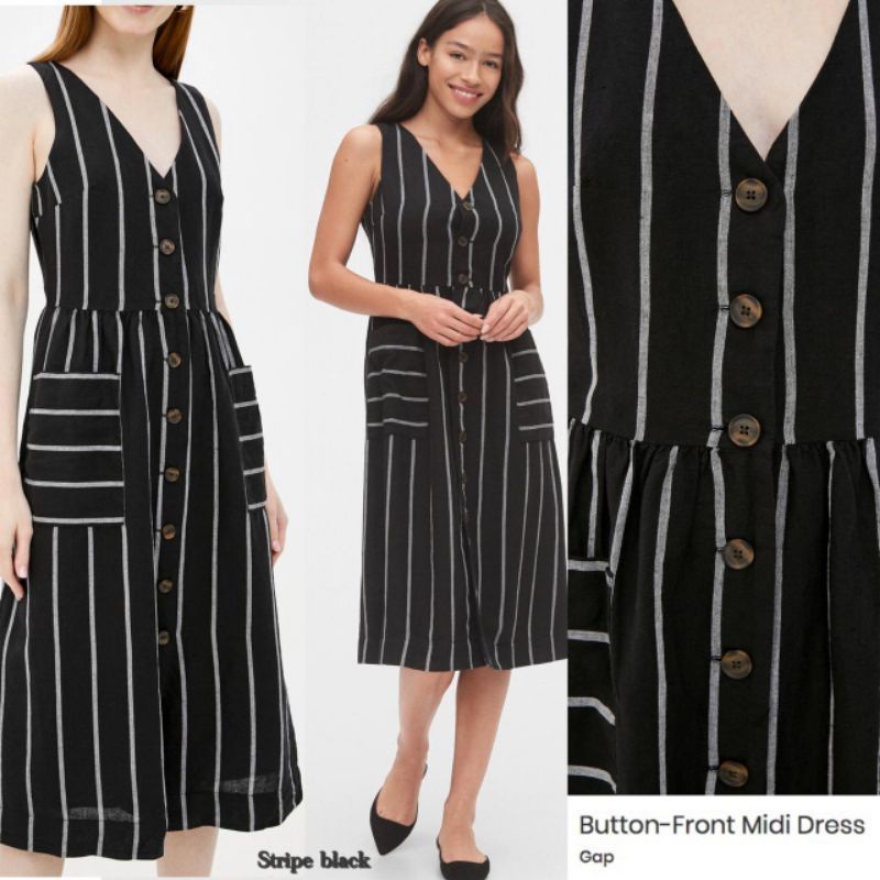 GP button front midi dress