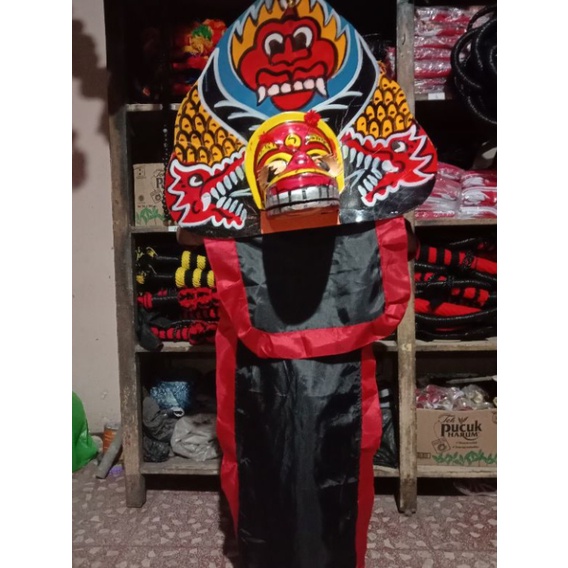[BISA COD] READY STOK barongan devil barongan spon jumbo besar caplok anak barongan murah//barongan 