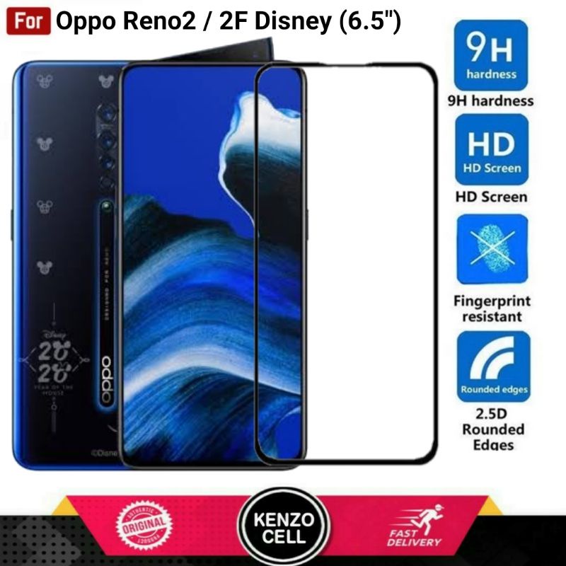 Oppo Reno2 2F Tempered Glass - Gorila Glass. Anti Gores Kaca. Tg Opo Reno 2F Reno2f Disney Full Laya