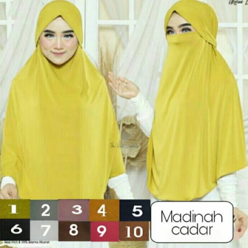 SR Kerudung Bergo Wanita Maryam / Kerudung Instan Masker Tali Belakang Maryam