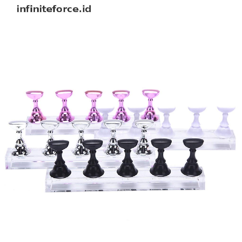 1 Set Stand Display Bahan Akrilik Untuk Praktek Nail Art