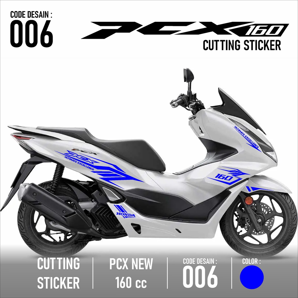 RS Cutting Sticker PCX 160-Aksesoris Motor Stiker Honda PCX 160 cc Skotlet Sticker Striping Lis Vari