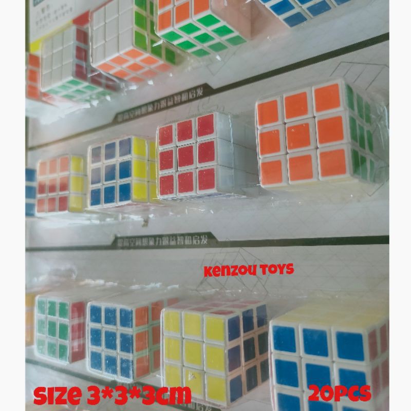 Rubik Mini 3X3 Perlembar isi 20pcs