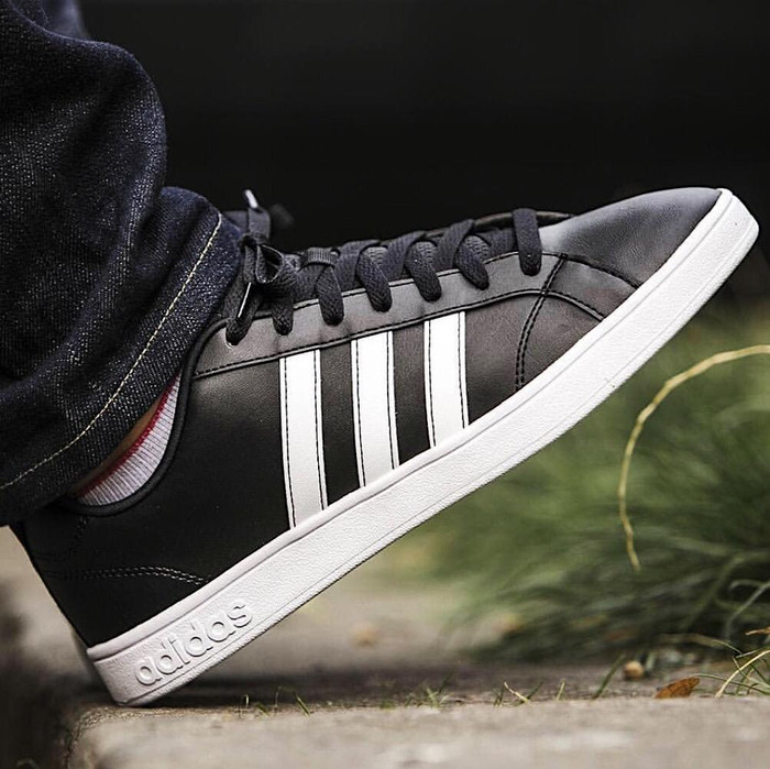 Adidas Neo Baseline Leather " Black White "