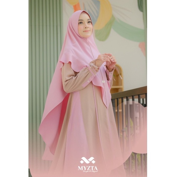 SET GAMIS SESKY SYARI ORIGINAL BY MYZTA OFFICIAL INAYA COLLECTION DRESS BAJU BUSANA MUSLIM HIJAB WAN