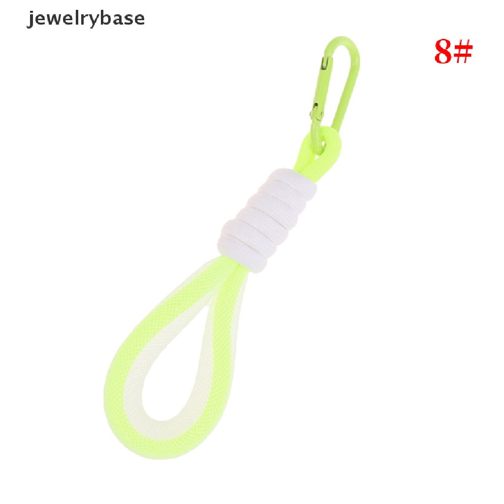 (jewelrybase) Tali Lanyard Mesh Kepang Fluorescent Untuk Gantungan Kunci / Handphone / Tas