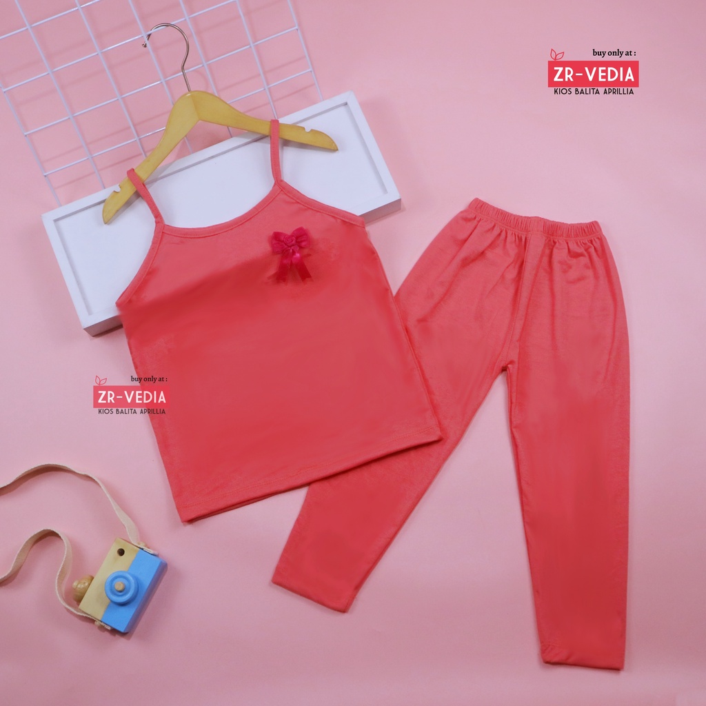 Setelan Violett uk 5-6 Tahun / Baju Anak Perempuan Baby Kaos Tanktop Celana Panjang Legging Polos