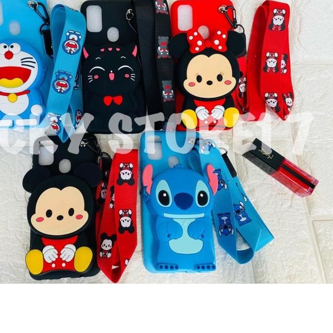 ™ REALME NARZO 20 PRO C1 C2 C11 C12 C15 C17 C25 C25S Case Boneka 4D Dompet Karakter + Tali Gantungan