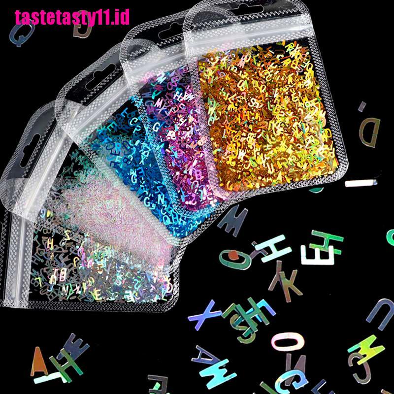5 Warna Abjad Glitter Epoxy Resin Untuk Festival