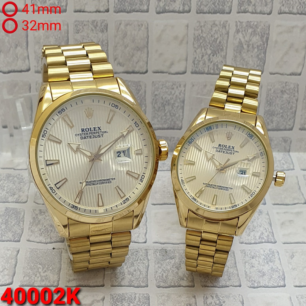 JAM TANGAN ROLEX COUPLE TERBARU/JAM TANGAN CEWEK/COWOK FASHION ROLEX RAMTAI STAINLEES