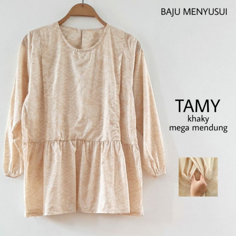 MAMIGAYA Baju Menyusui TAMY Blouse Menyusui Formal  Lengan Panjang