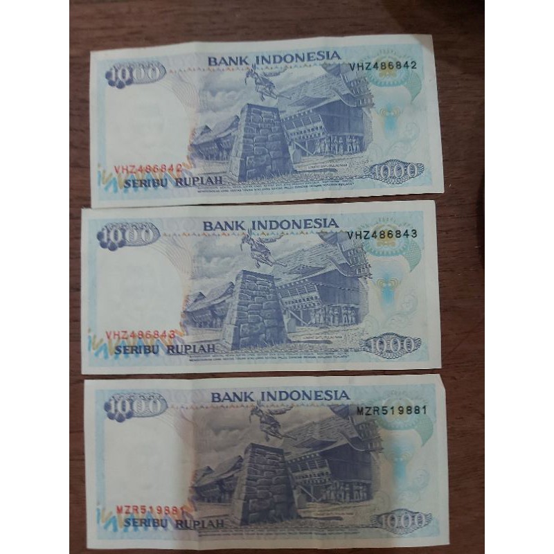 uang 1000 rupiah tahun 1992