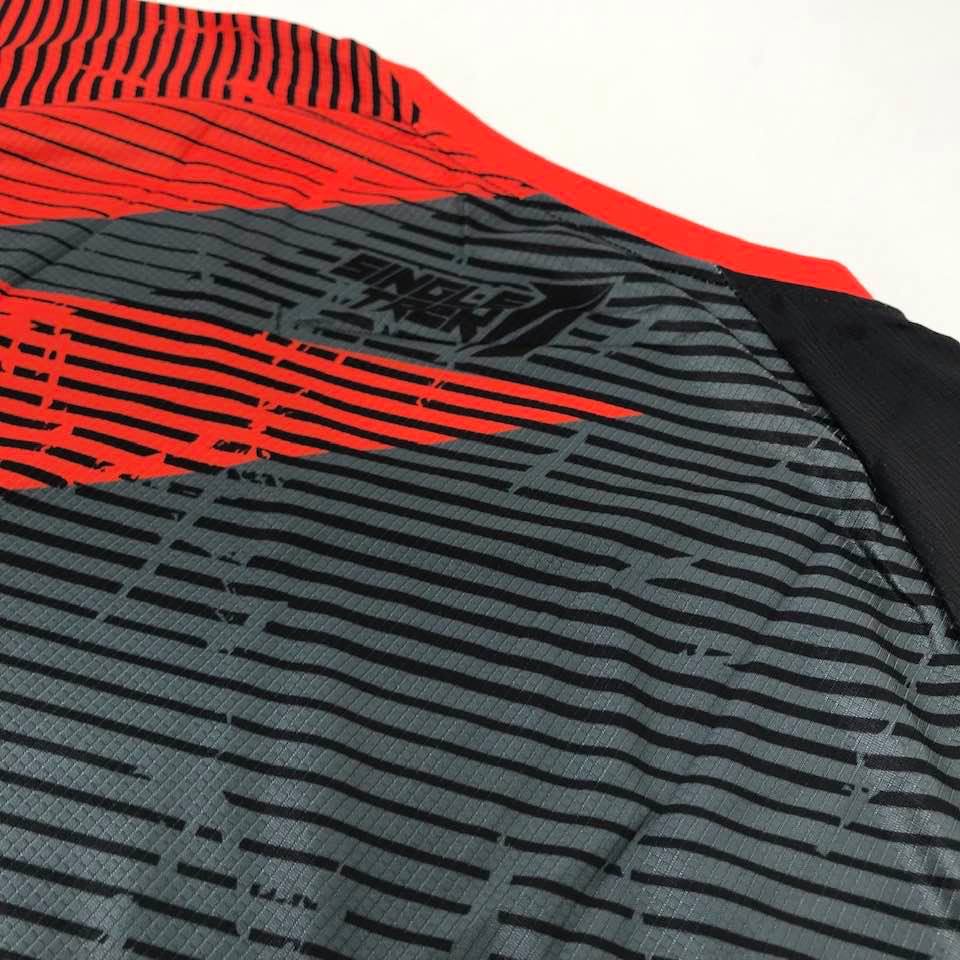 BIG SIZE Jersey Sepeda Singletrek1 Cooltech ORI JSBO Orange 3per4