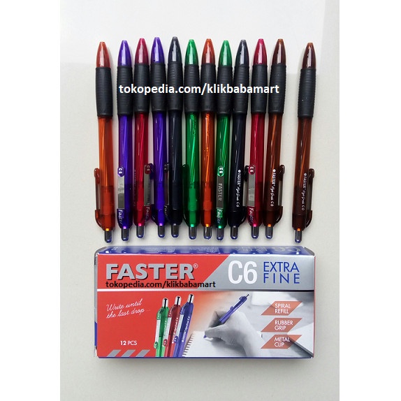 

Gilaa!!! Pulpen Faster C6 Cetek Extra Fine - Hitam - 1 Lusin Diskon