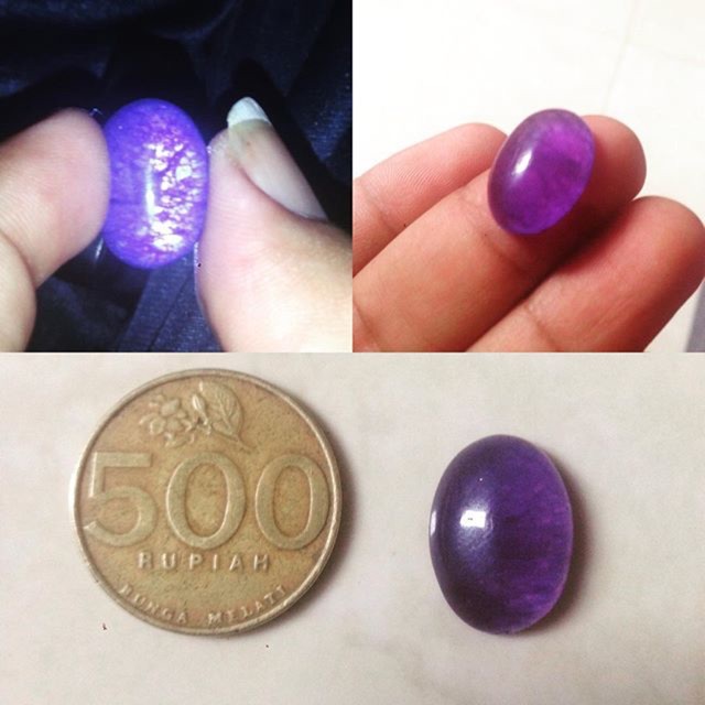 Batu Akik Sisik Naga Ungu