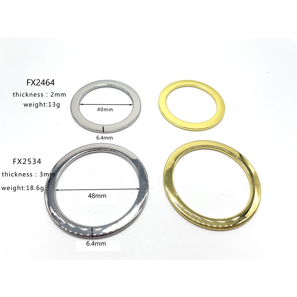 Lander Ring O - Ring Bulat - Alloy - Ring Tas - 48mm - FX2534