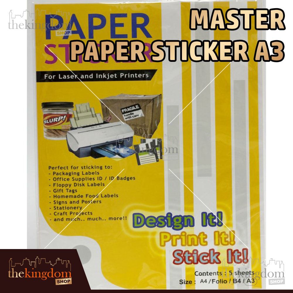 

Master Paper Sticker A3 /5 Stiker Kertas