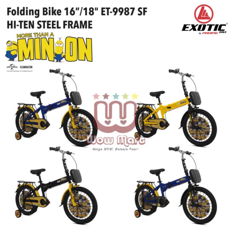 SEPEDA MINION BMX EXOTIC ET-9987 SK SEPEDA ANAK