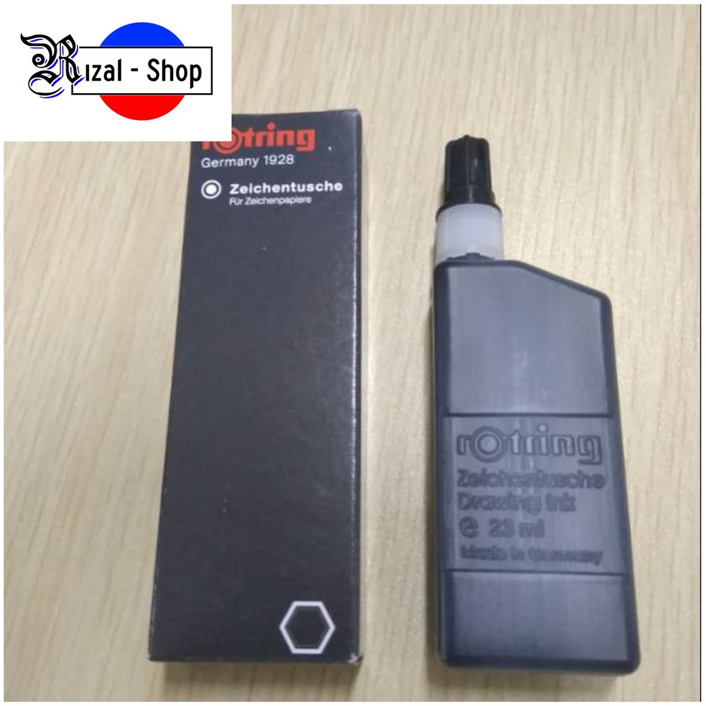 

Rotring Drawing Ink / Refill Tinta Rapido Hitam dan Warna