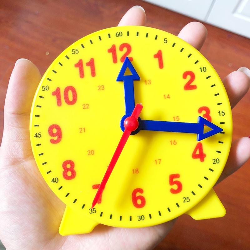 Mainan Edukasi Anak Model Jam Dinding 3 Jarum 12H / 24H