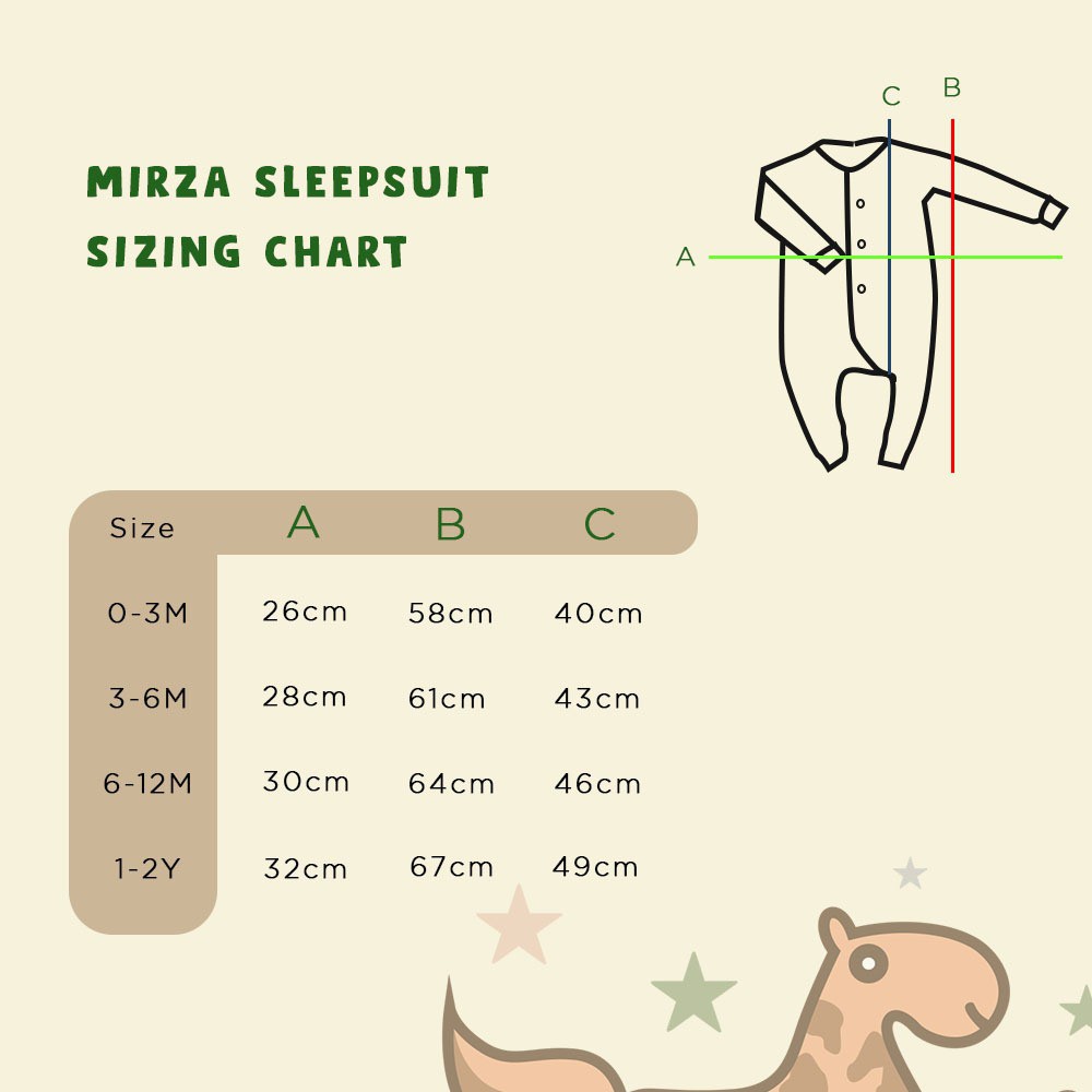 SLEEPSUIT BAYI PUER'S MIRZA (JUMPER/ROMPER BAYI)