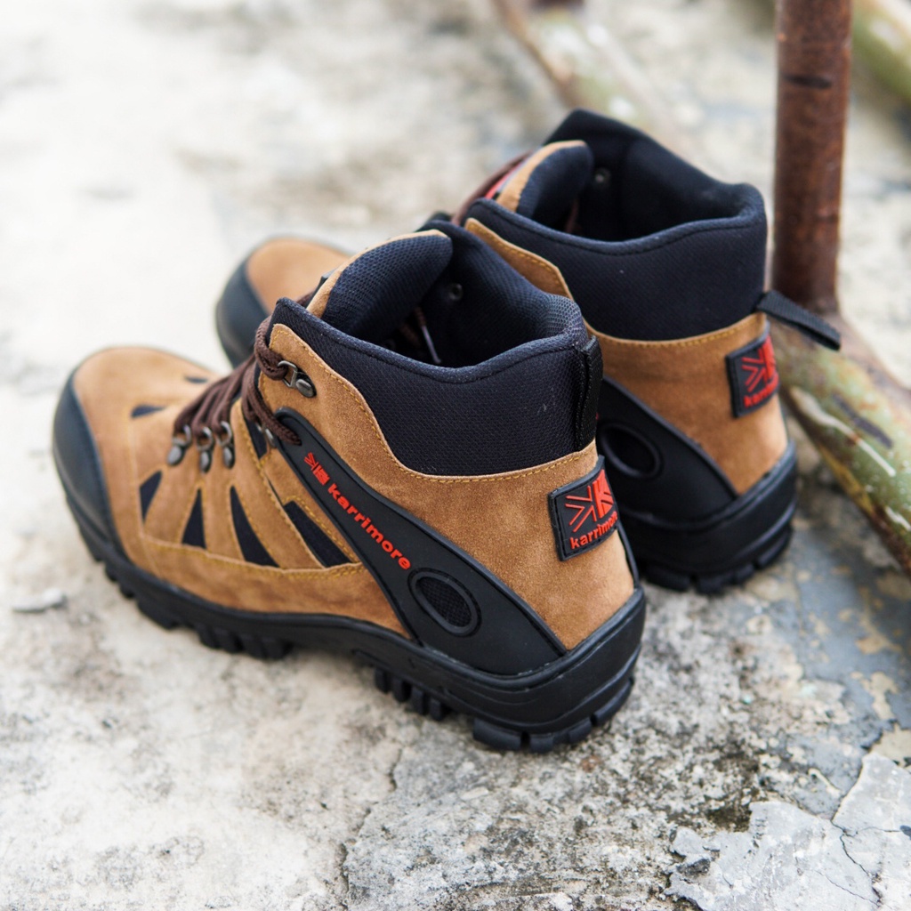 Sepatu Kerja Pria safety boots Karimor Ujung Besi Gunung Adventure Touring Outdoor Sepatu Karrimor Termurah