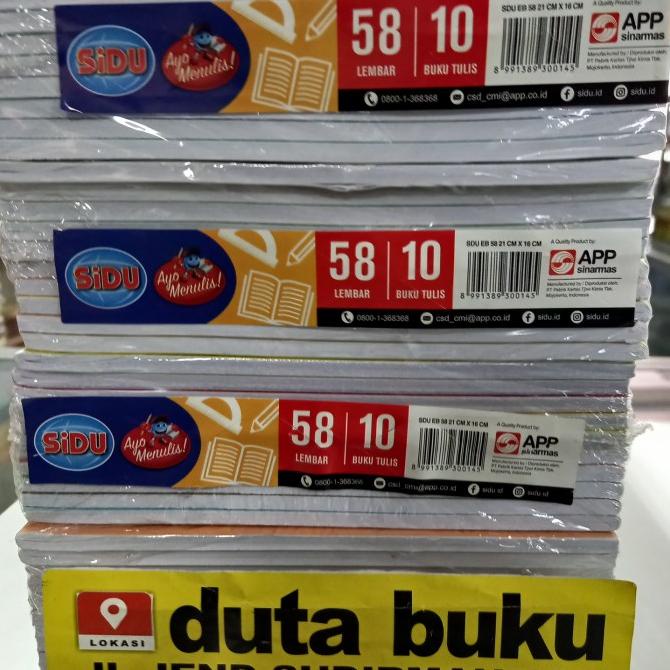 

Y3S& SINAR DUNIA SIDU BUKU TULIS SEKOLAH 58 LEMBAR / SDU EB 58 'G: