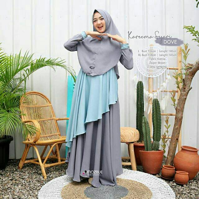 SALE READY KAREEMA SYARI Size L ORIGINAL MOZBUE / GAMIS BUSUI