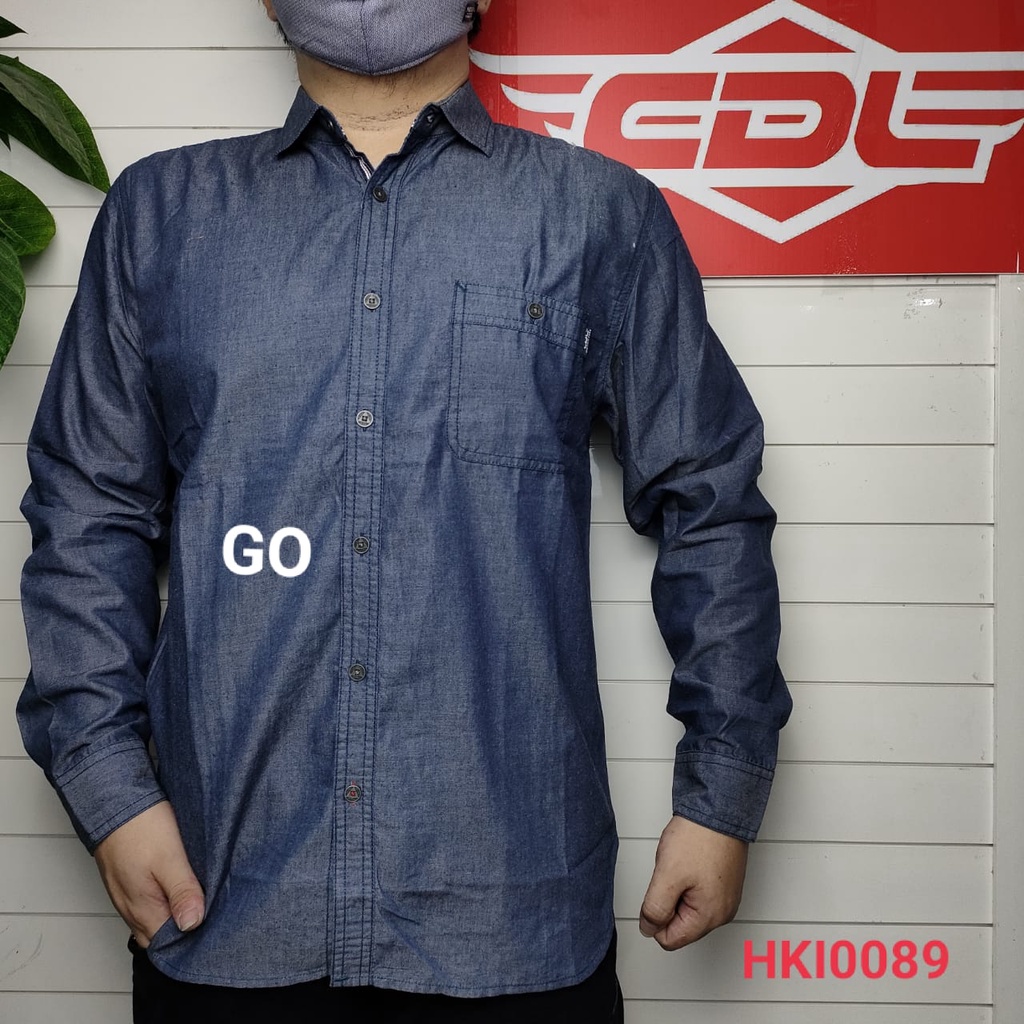 gof KBSR CDL By (CARDINAL) KEMEJA PANJANG Pakaian Pria Kemeja Hem Casual Slimfit REGULER Lengan Panjang Motif Distro Original