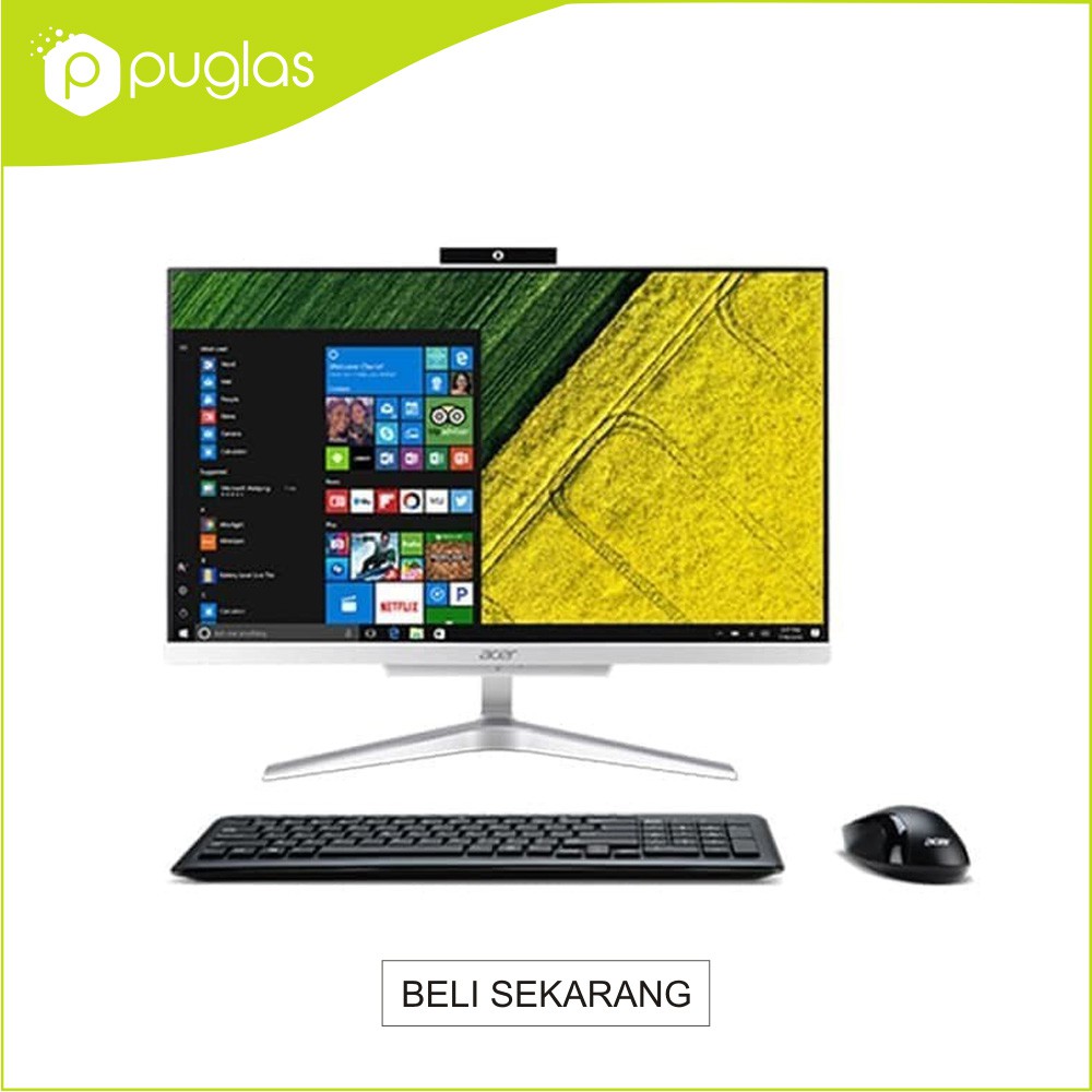 PC AIO Acer C22-963 DDR4 4GB Intel Core i3 105G1 FHD 1TB HDMI