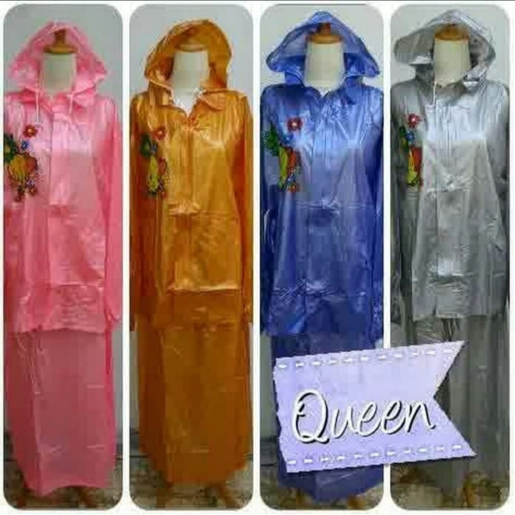 Jas Hujan QUEEN Jaket Rok Wanita Queen 965