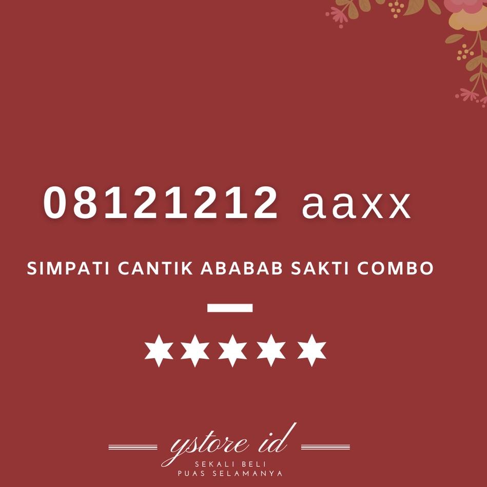 Termurah KARTU SAKTI COMBO NOMOR CANTIK SIMPATI ABAB NOMER BELAKANG AKHIRAN EKOR 1212 serbuuu 