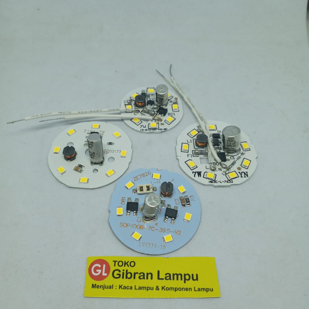 PCB Mata Lampu LED 7w Tanpa Driver - Mata LED AC Langsung 220V (BM)