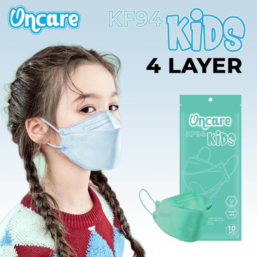 MASKER ANAK KF94 ONCARE ANAK KIDS Korea KF94 4ply Warna PREMIUM