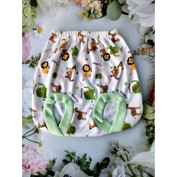 3 pcs celana pop bayi PUTIH motif