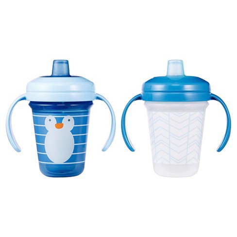 Newmei - The First Years Stackable Soft Spout Trainer Cup 4M+ 7oz / 207ml / Gelas Bayi Isi 2pcs/Pack (Tersedia varian motif)