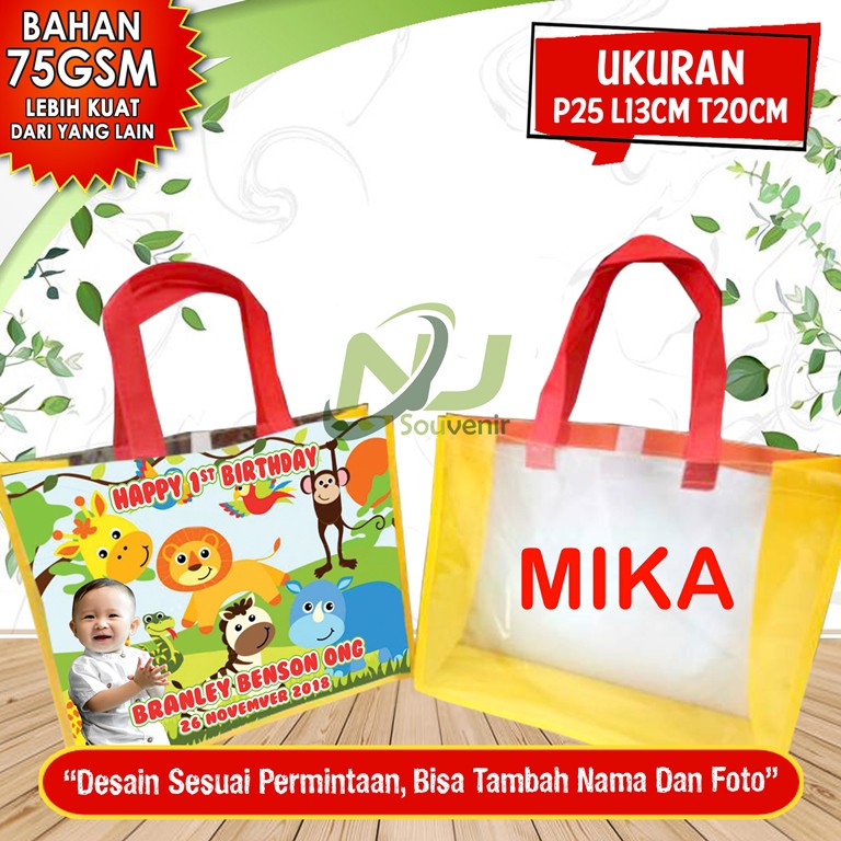 Tas ulang tahun Mika Tas Ultah bisa tambah request foto Tas ulang tahun Mika Tas Ultah bisa tambah request foto