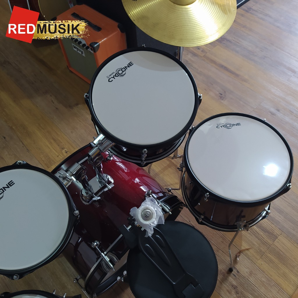 Drum Junior ISUZU CYCLONE Drum Set Anak Drum kid Lengkap